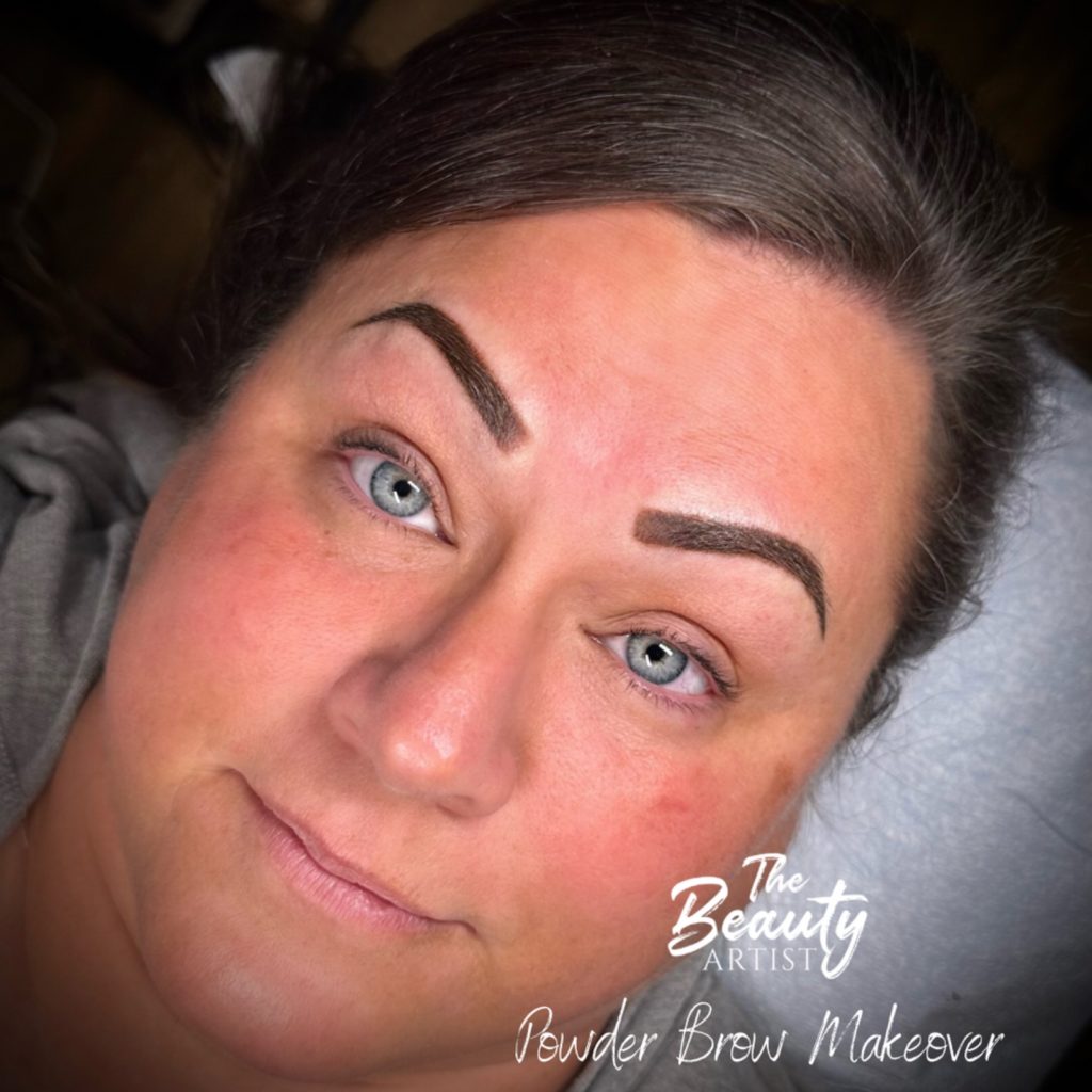 Powder brow makeover