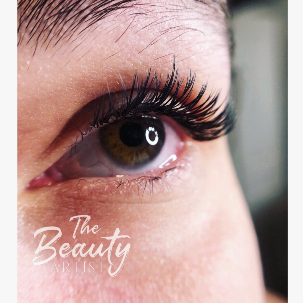 Example of classic eyelash extensions