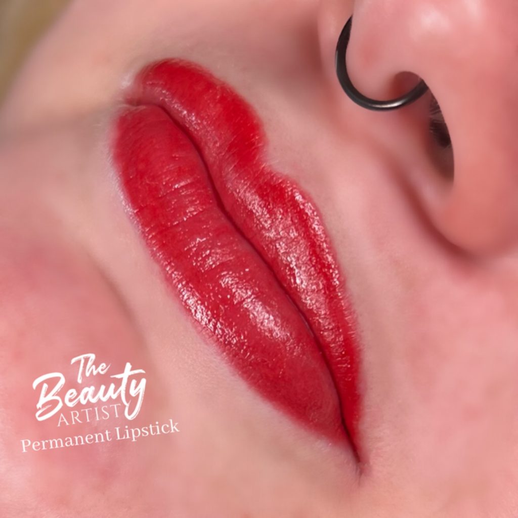 Example of permanent lipstick