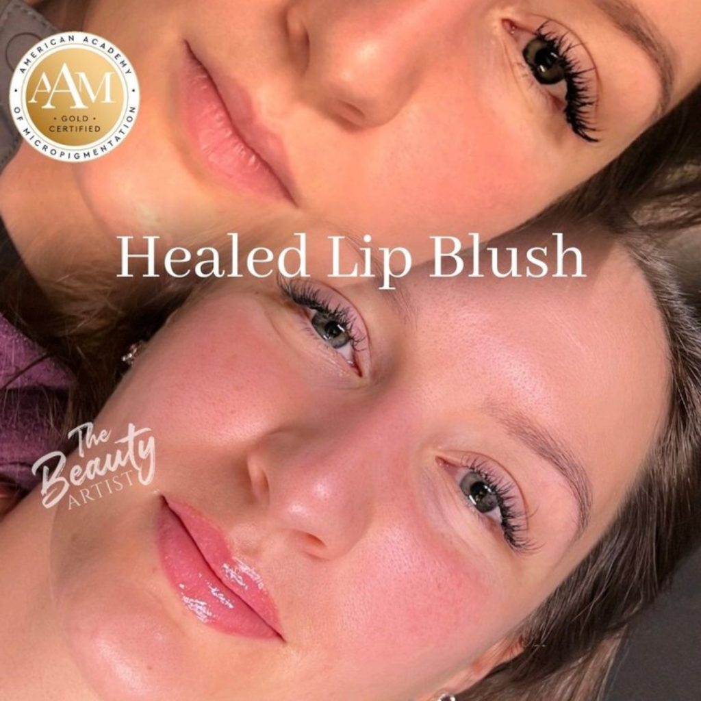 Healed lip blush